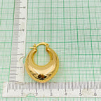 Smart Stainless Steel Anti Tarnish 18K Gold Hoop Earring Pair Bulk