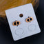 Luxury CZ Black Rose Gold Stainless Steel Stud Earring Bulk