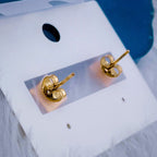 Clover Flower Mother Of Pearl Rose Gold Dangler Earring Pair Bulk