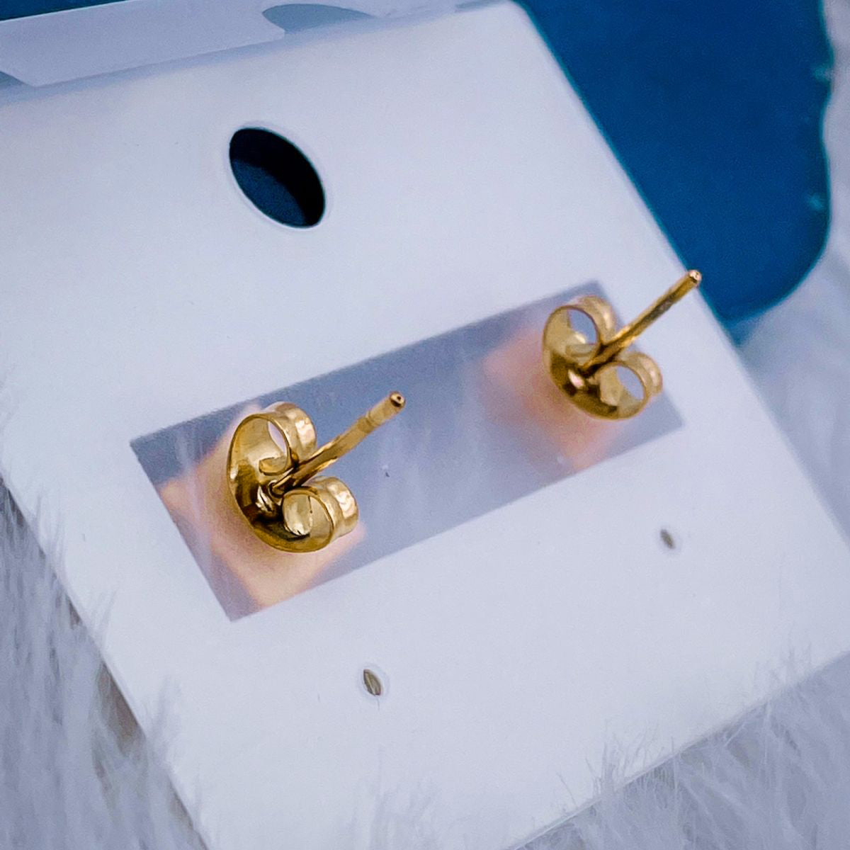Clover Flower Mother Of Pearl Rose Gold Dangler Earring Pair Bulk