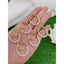 Dual Loup Pearl 18K Gold Anti Tarnish Hoop Earring For Women Bulk