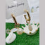 Pearl Drop Smart 18K Gold Square Hoop Bali Earring For Women Bulk