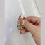 Rainbow Multicolour Baguette CZ 18K Gold Copper Hoop Earring Bulk