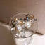 Floral Crystal Beads Pearl Copper Multicolor Gold Stud Earring Bulk