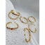 Rainbow Multi Color Fancy Zircon Gold Copper Hoop Bali Earrings Bulk