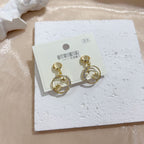 Moon Stone Star Galaxy 18K Gold Copper Dangling Drop Earring Bulk