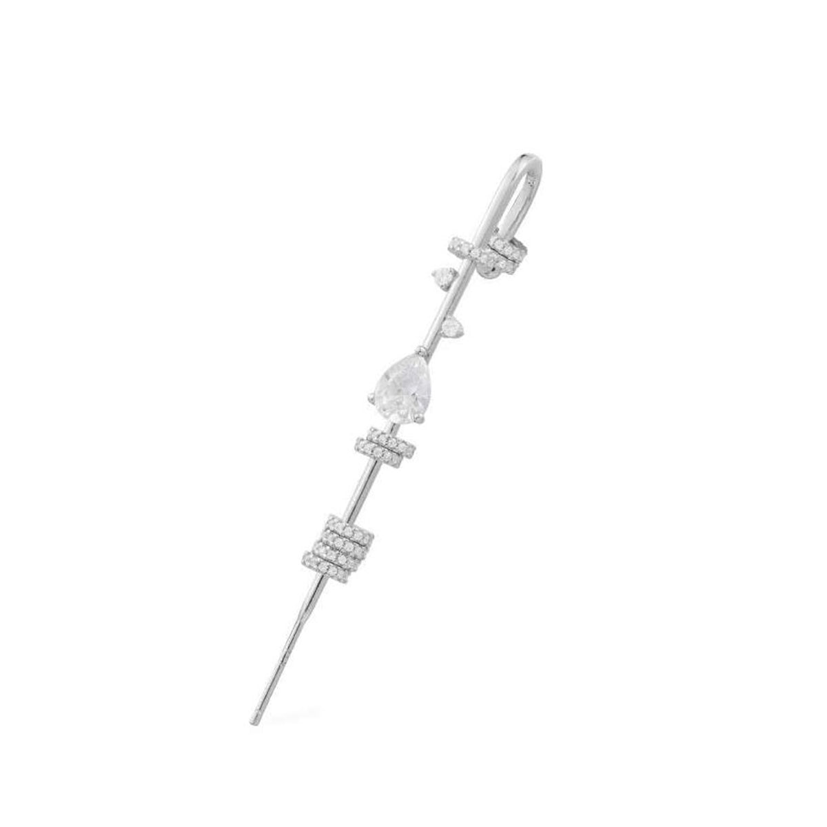 Fancy Cubic Zirconia Single Ear Cuff Earring For Women Bulk