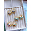 Evil Eye Sea Green Enamel 18K Gold Anti Tarnish Hoop Earring Bulk