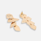 4 Layer Glossy 18K Gold Anti Tarnish Long Dangling Earring Women Bulk