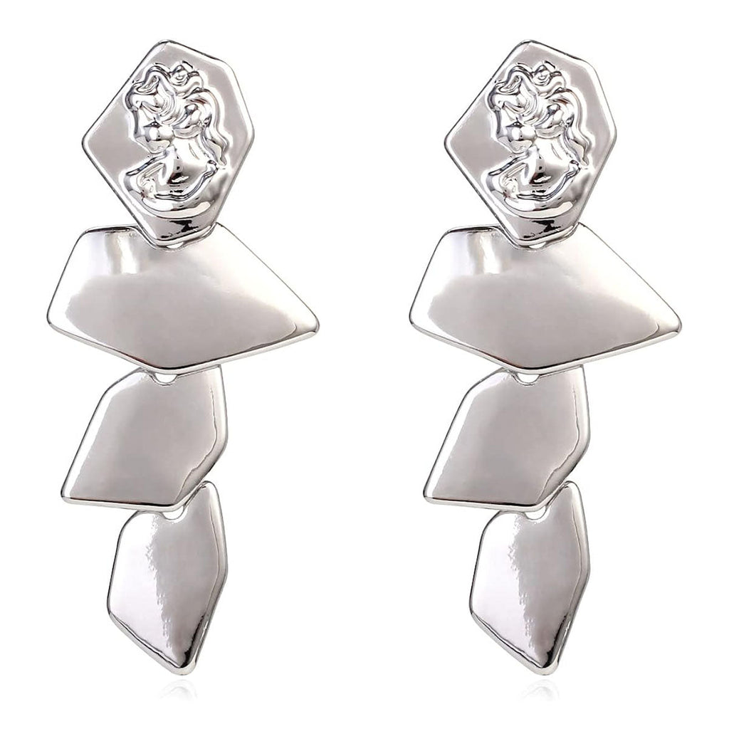 4 Layer Glossy 18K Gold Anti Tarnish Long Dangling Earring Women Bulk