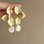 Floral Pearl Italian 14K Gold Finish Anti Tarnish Drop Earring Bulk