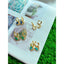 Turquoise Blue Butterfly CZ Gold Anti Tarnish Dangling Earring Bulk