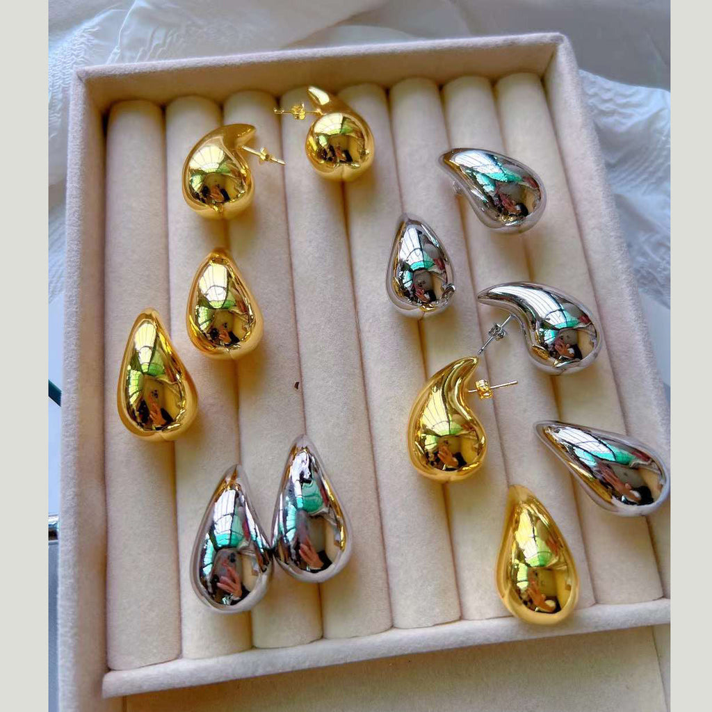 Paisley Mango 18K Gold Anti Tarnish Stud Earring For Women Bulk