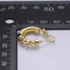 Wire Ball 18K Gold Anti Tarnish Hoop Earring For Women Bulk