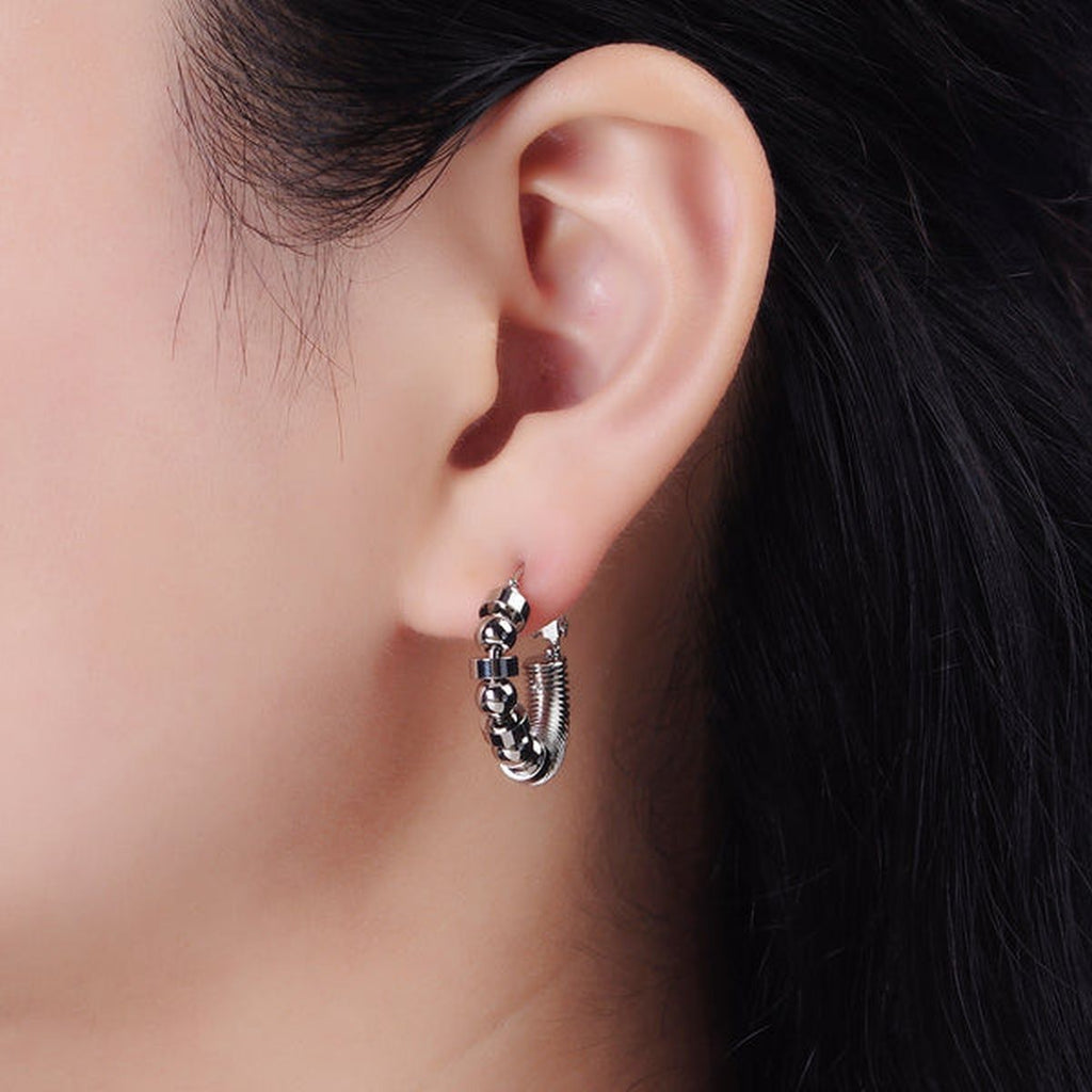 Wire Ball 18K Gold Anti Tarnish Hoop Earring For Women Bulk