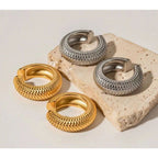 Clip-On Chunky Snake 18K Gold Anti Tarnish Earring For Women Bulk