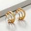 5 Layer Wire 18K Gold Anti Tarnish Hoop Earring For Women Bulk
