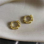 Cute Croissant 18K Gold Anti Tarnish Hoop Earring For Women Bulk