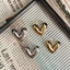 Heart Love 18K Glossy Gold Anti Tarnish Hoop Earring For Women Bulk