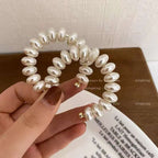 15 Button Pearl 18K Gold Large Hoop Earring For Women Bulk
