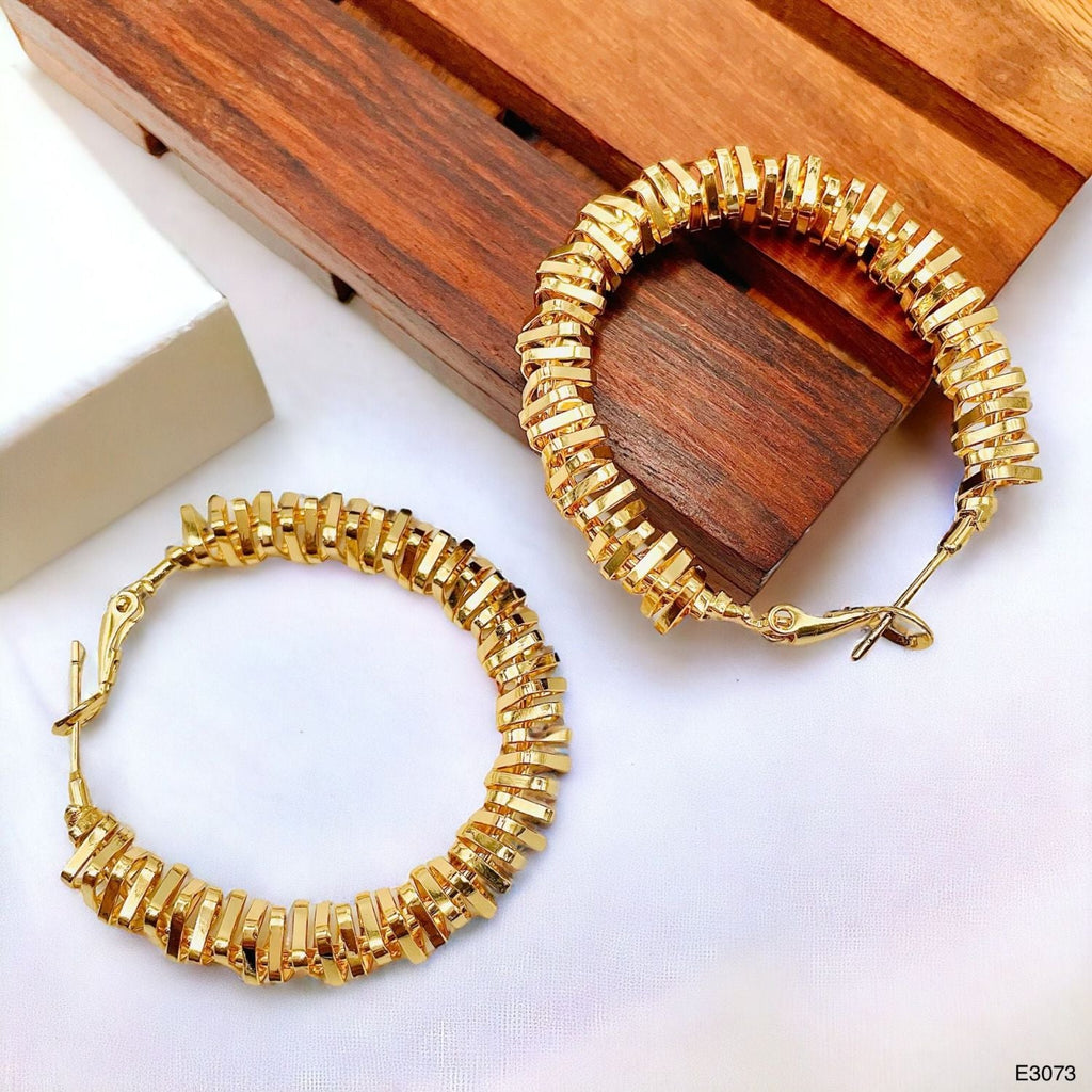 Stylish 18K Gold Anti Tarnish Hoop Earring For Women Bulk