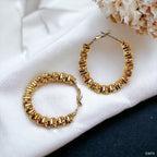 Stylish 18K Gold Anti Tarnish Hoop Earring For Women Bulk