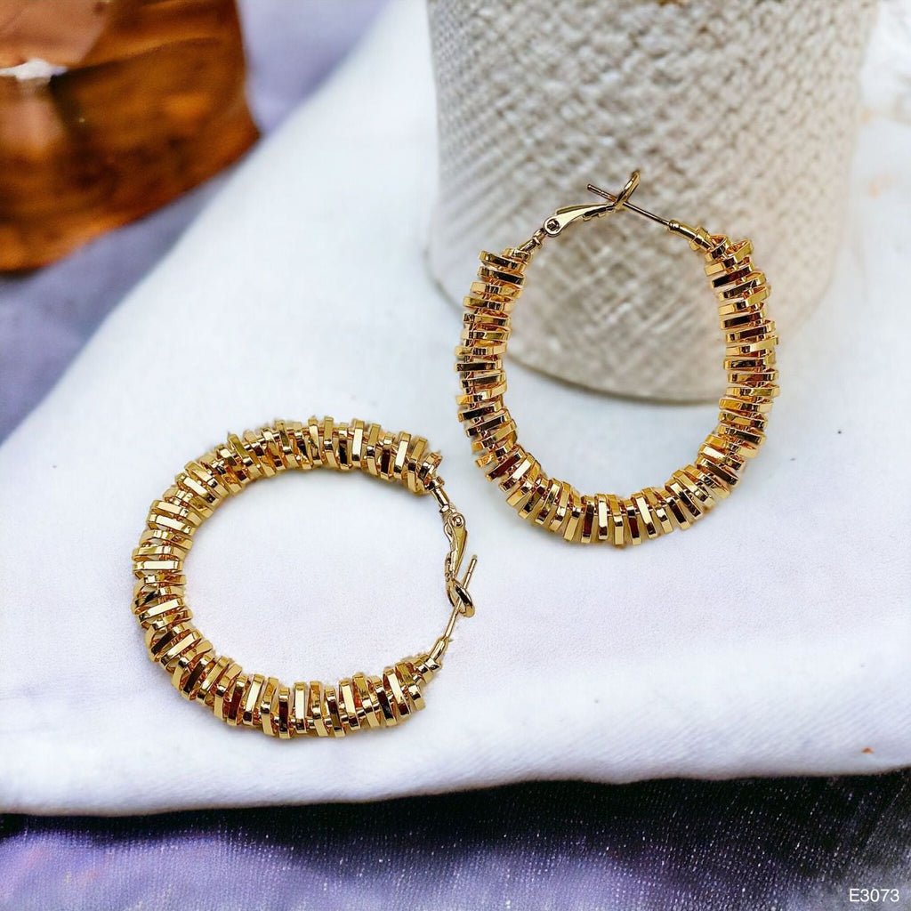 Stylish 18K Gold Anti Tarnish Hoop Earring For Women Bulk