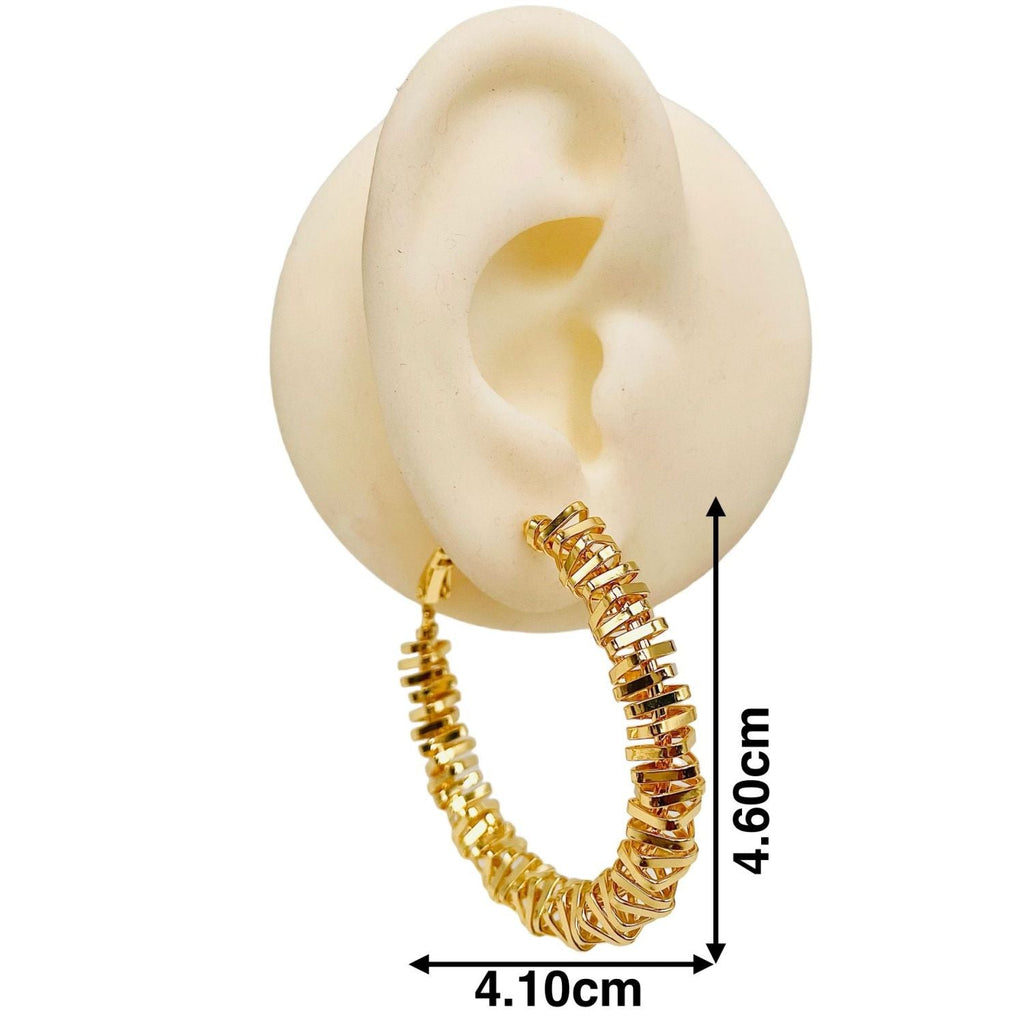 Stylish 18K Gold Anti Tarnish Hoop Earring For Women Bulk