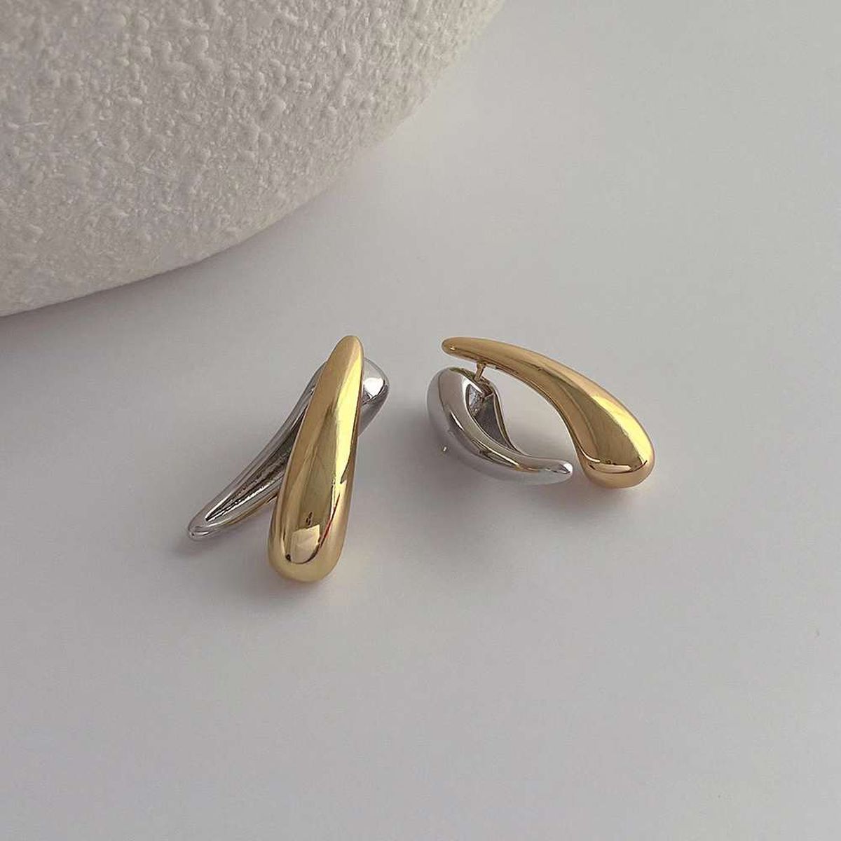 18K Gold Silver Anti Tarnish Stud Drop For Women Bulk