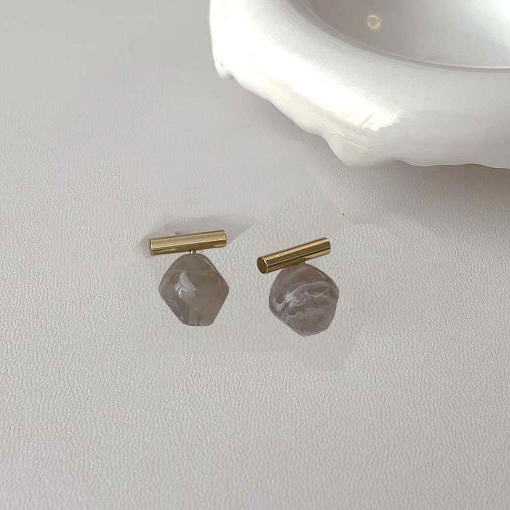 Emerald Green 18K Gold Anti Tarnish Gemstones Stud Earring Pair Bulk
