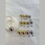 Glossy Ball 18K Gold Anti Tarnish Stud Earring Pair For Women Bulk