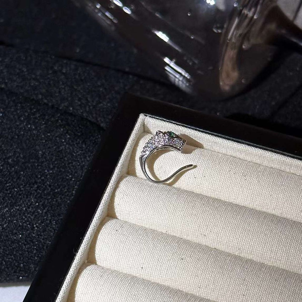 Panther Cubic Zirconia 18K Gold Anti Tarnish Conch Ear Cuff Pair Bulk