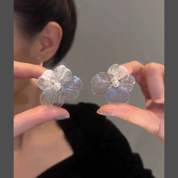 Wild Flower Glass Look Anti Tarnish Earring For Women Bulk Main image
