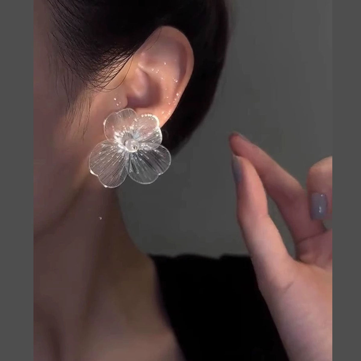 Wild Flower Glass Look Anti Tarnish Earring For Women Bulk