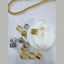 Gold Anti Tarnish Stud Clip-On Ear Cuff Conch Earring Pair Women Bulk