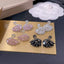 Stylish Gold Pink CZ Crystal Anti Tarnish Dangler Stud Earring Bulk