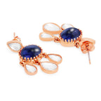 Copper CZ Crystal Emerald Blue Gold Dangler Drop Earring Bulk