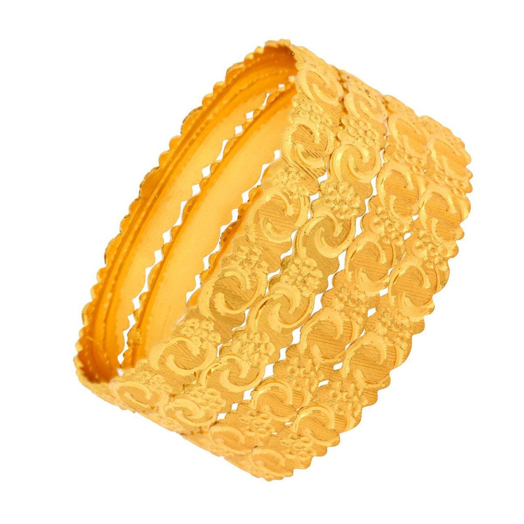 Nakshi Gold Plated Kada Bangle Set Of 4 For Women Bulk