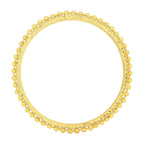 Ball American Diamond CZ 22K Gold Plated Brass Bangle Pair Women Bulk