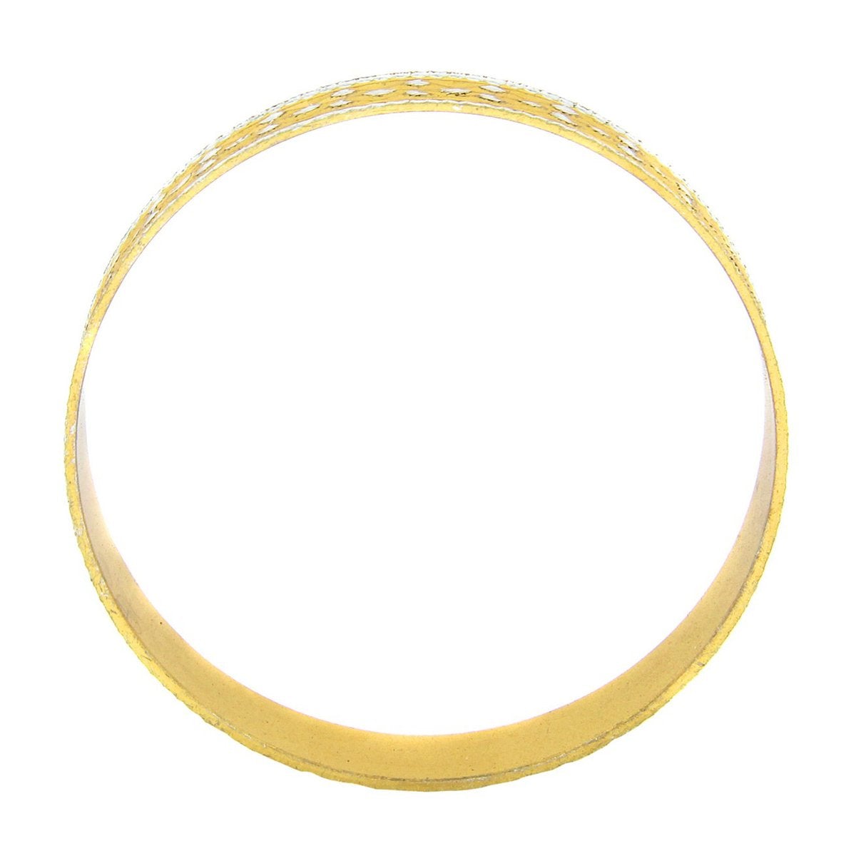 Just Like Real Laser Rhodium 22K Gold Kada Bangle Set Of 2 Women Bulk