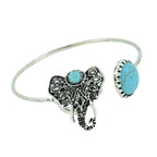 Elephant Oxidized Silver Plated Adjustable Ring Cuff Kada Combo Bulk