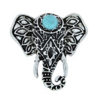 Elephant Oxidized Silver Plated Adjustable Ring Cuff Kada Combo Bulk