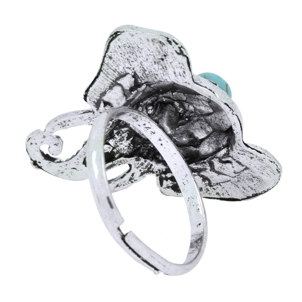 Elephant Oxidized Silver Plated Adjustable Ring Cuff Kada Combo Bulk