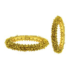 Cluster Antique 22K Gold Plated Bangle Set Of 2 (Pair) For Women Bulk