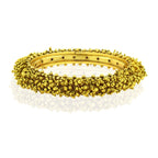Cluster Antique 22K Gold Plated Bangle Set Of 2 (Pair) For Women Bulk