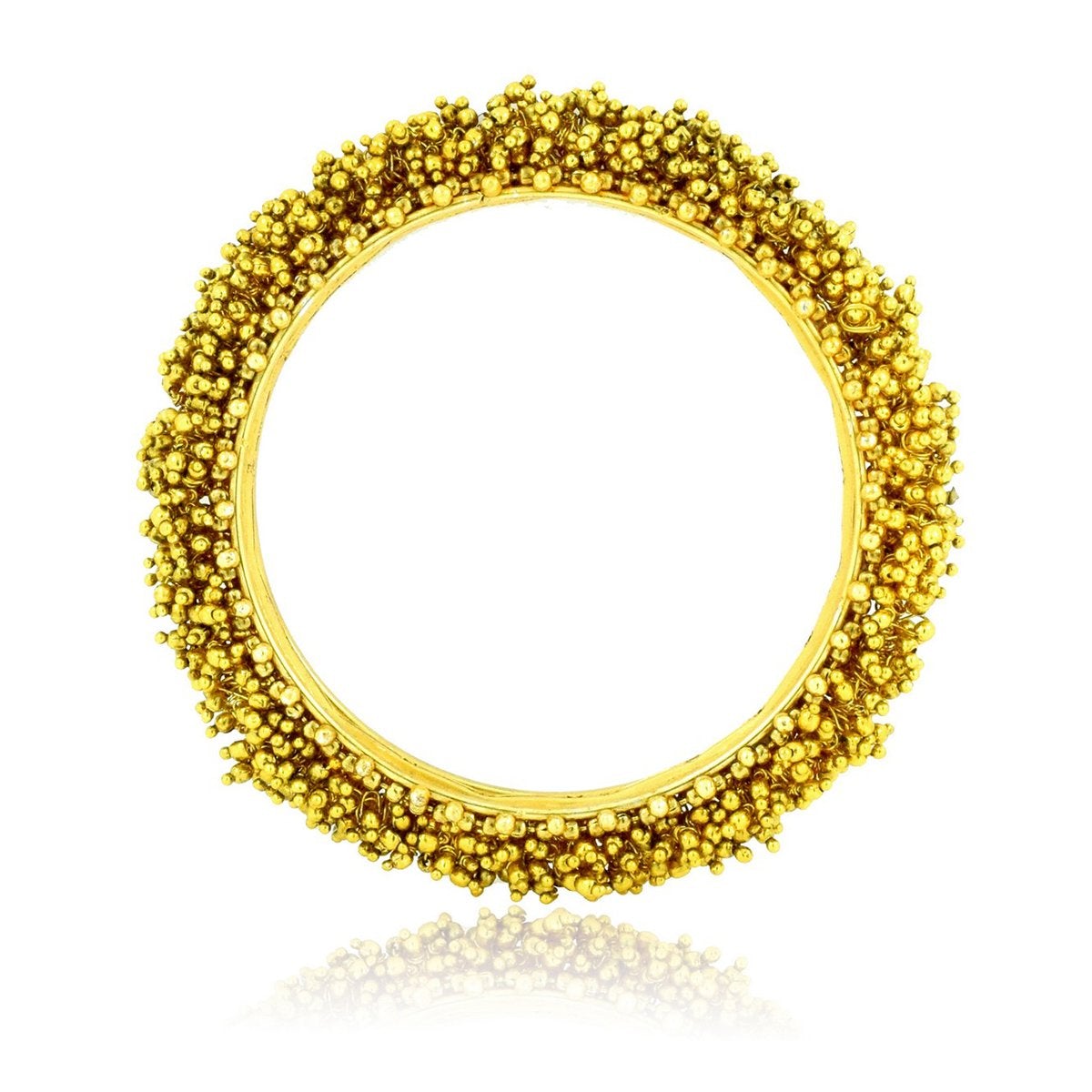 Cluster Antique 22K Gold Plated Bangle Set Of 2 (Pair) For Women Bulk