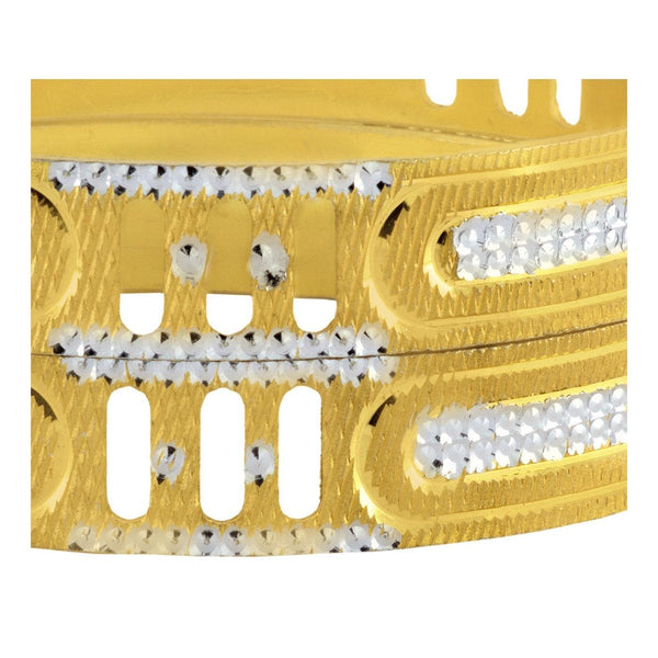 Wedding Filigree 22K Gold Silver Metal Chuda Kada Bangle Set Of 2 Bulk Secondary image
