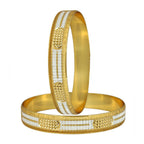 Wedding Traditional Gold Silver Metal Chuda Kada Bangle Set Of 2 Bulk