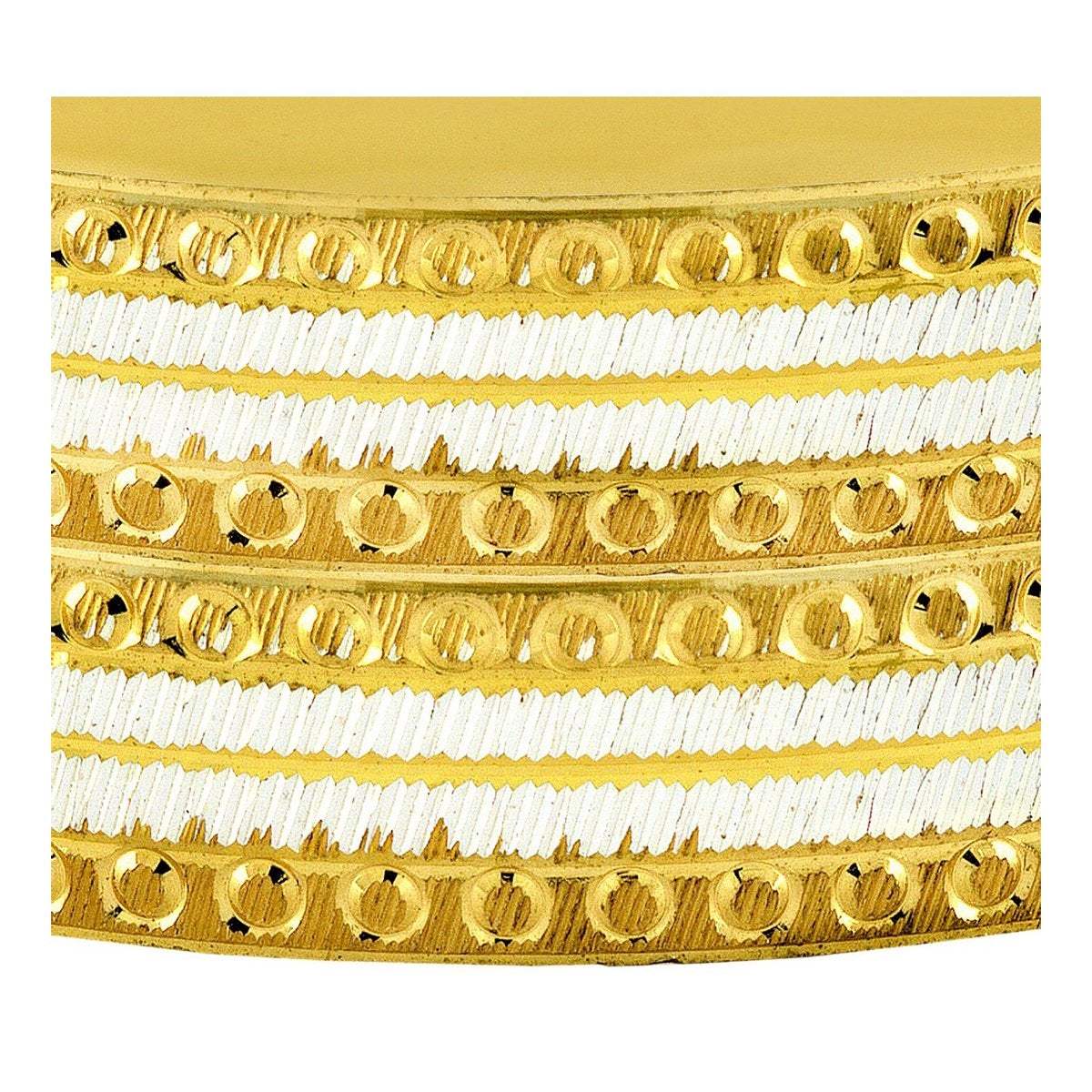Wedding Traditional Gold Silver Metal Chuda Kada Bangle Set Of 2 Bulk Secondary image