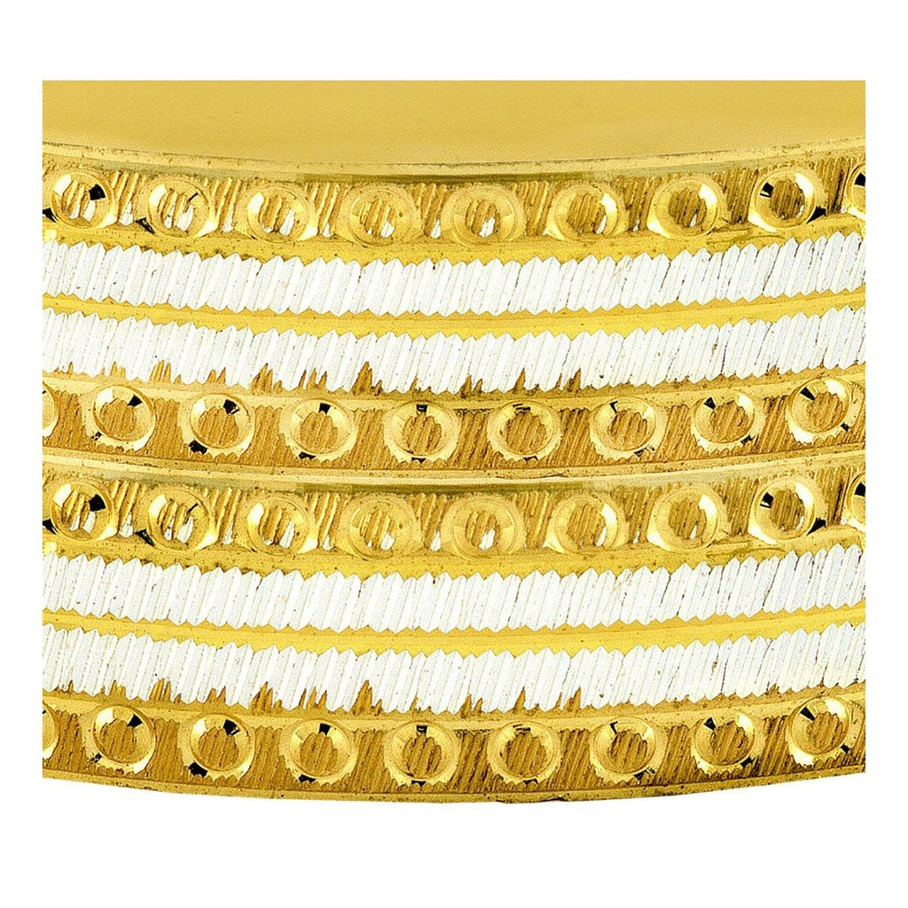 Wedding Traditional Gold Silver Metal Chuda Kada Bangle Set Of 2 Bulk